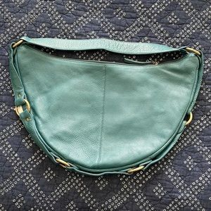 Hobo International Teal Leather Hobo Purse